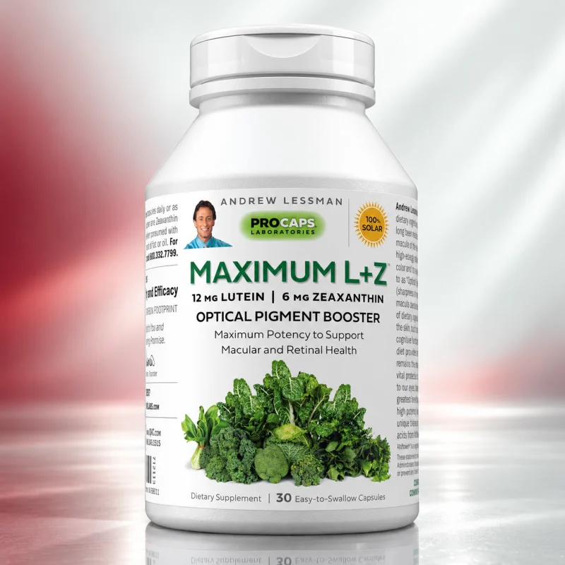 Andrew Lessman Maximum L-Z Luteína 12 mg y Zeaxantina 6 mg, 30 cápsulas blandas