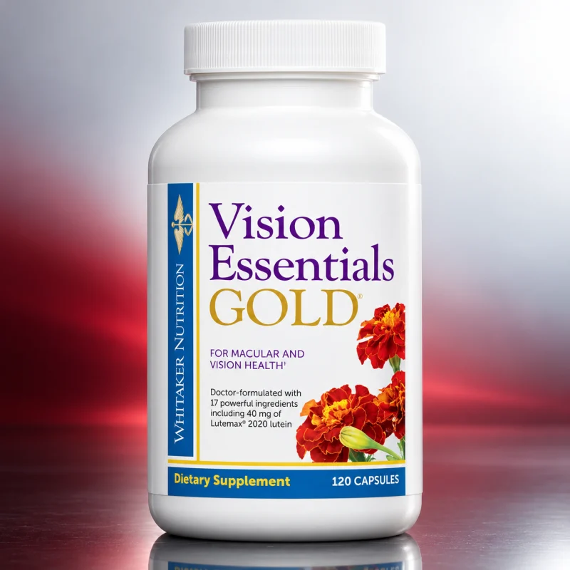 Dr. Whitaker’s Vision Essentials Gold con luteína 40 mg, zeaxantina y taurina